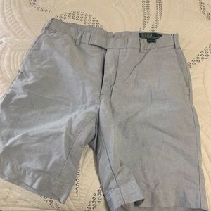 Linen polo shorts size 32
